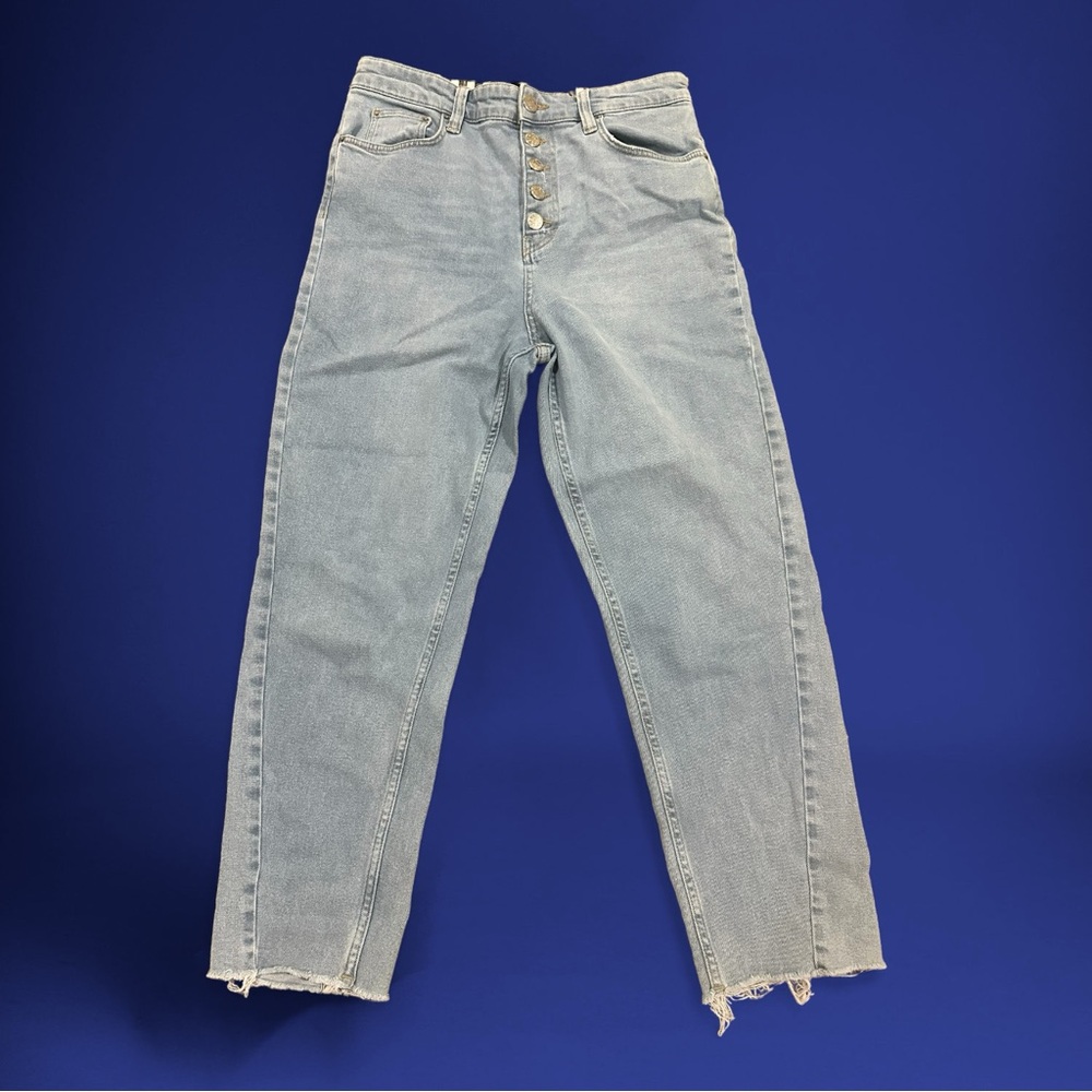 BDG Urban Outfitters Girlfriend Jeans Women's 30 Light Wash High Rise Button Fly